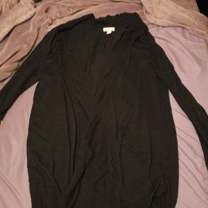 Long black cardigan womens xl